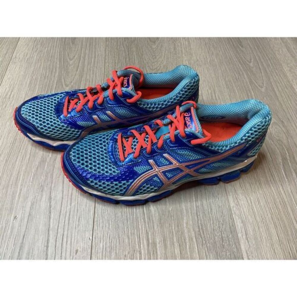 Asics Gel Cumulus 15 Blue Running Shoes Sneakers‎ Womens 9 T3C5N Athletic